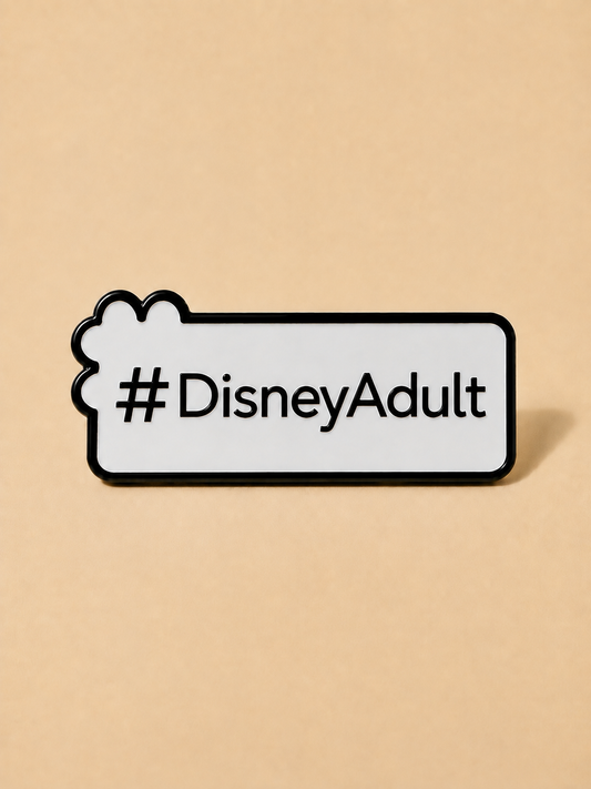 #DisneyAdult, Disney Lover Pin, Personality Metal Pin for Tote Bags & Backpacks